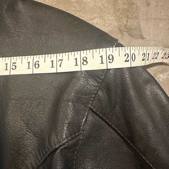 Mustang Women’s Black Leather Biker Jacket Size Med - Picture 8 of 10